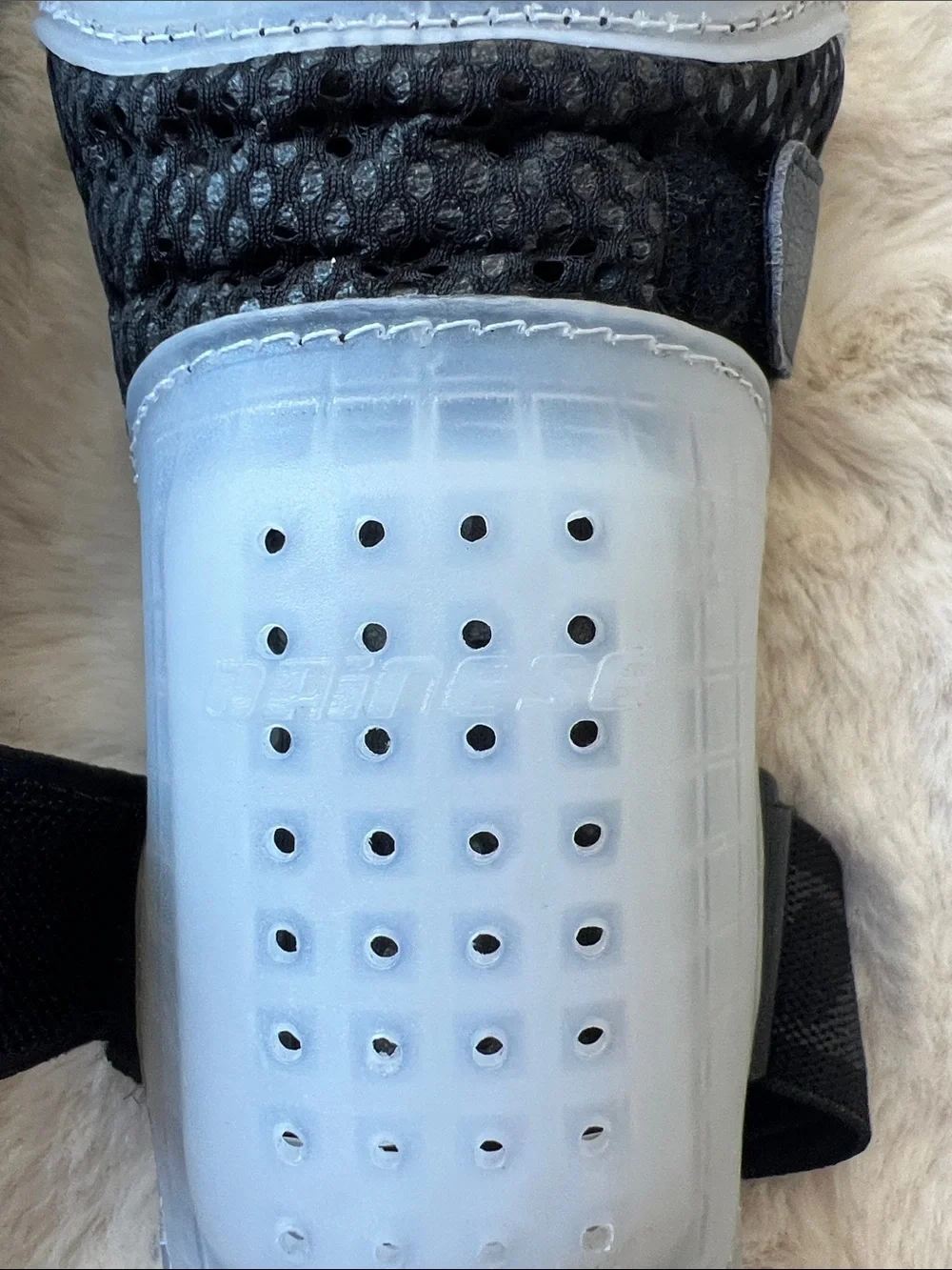 Black and White ElbowGuard Protective Pads - Brand Dainese